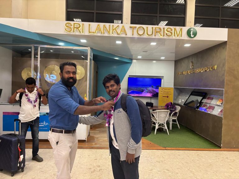 Warm welcome by Sri Lanka Tourism officials at a promotion event